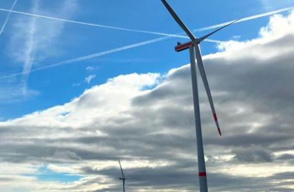 Windpark Dollenkamp mit 45 MW erreicht 100.000 MWh Ökostrom (Foto: ENOVA Holding GmbH & Co. KG)